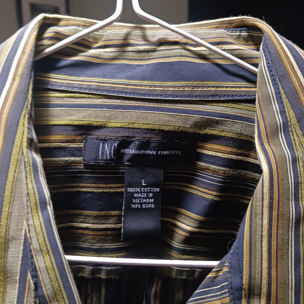 INC Large Casual Dress Shirt